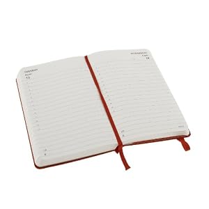 Daily planner. Hard red cover