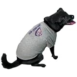 NBA New Jersey Nets Ash Logo Pet T-shirt (Medium)