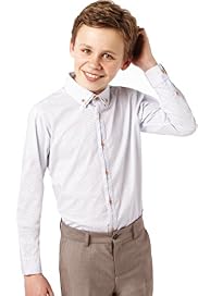 Autograph Pure Cotton Double Collar Shirt