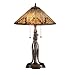 Meyda Tiffany Navajo Cone Native American Style Tiffany Table Lamp - MEY-66224