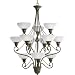 Progress Lighting P4604-20: Pavilion Antique Bronze Twelve-Light Chandelier