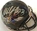 Willis McGahee autographed Football Mini Helmet (Baltimore Ravens)