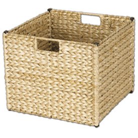 Whitney Design ML-6966N Woven-Banana-Leaf Collapsible Storage Bin, Natural