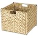 Whitney Design ML-6966N Woven-Banana-Leaf Collapsible Storage Bin, Natural