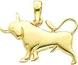 14K Gold Taurus Zodiac Charm