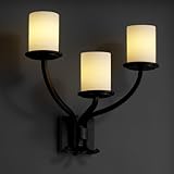 IMAGE OF Justice Design Fusion FSN-8783-10-OPAL-MBLK Glass 3LT 180w (18