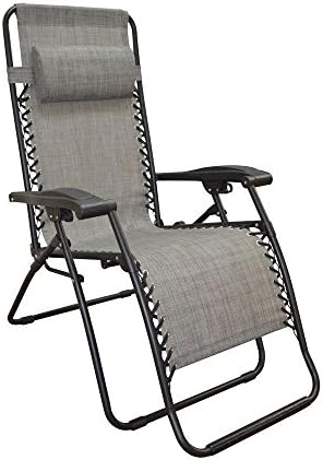 Caravan Home Sports Infinity Grey Zero Gravity Patio Chair