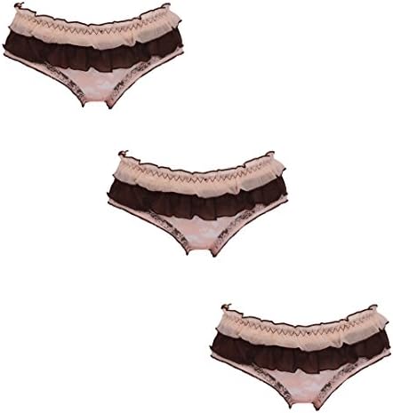 NSUY Womens 3 Pack Comfort Lace Hipster Panty Underwear