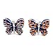 Utoy Covink Blue Butterfly Cufflinks Lover's Business Casual French Cuff Shirt Sleeve in Enamel with Gift Box