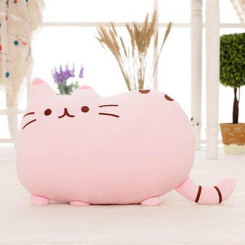 Soft Cute Big Cat Shaped Pillow Cushion Sofa Decoration Stuffed Toys Doll Home Decor Pink by Duoduo888