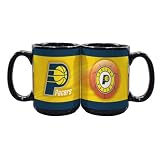 NBA Indiana Pacers 2 Pack 15oz Black SportsBall Mug