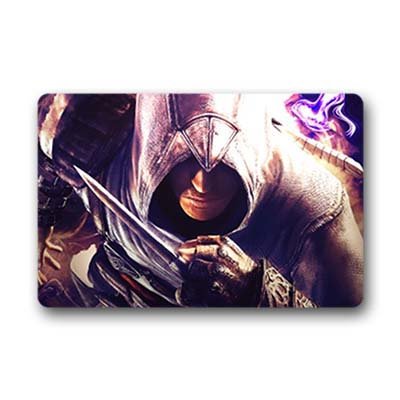 Smiling You TEXT CUSTOMIZED Assassins-creed Machine Washable Non-slip Entrance Doormat 18"x 30"