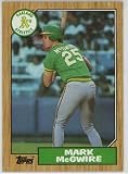 Mark McGwire Oakland Athletics 1987 Topps #366 Baseball Card