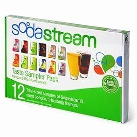 l'�chantillon de vari�t� du sodastream MULTIPACK-TRIAL 12 paquets chaque �chantillon 42ml fait 1 litre de la boisson non alcoolis�e