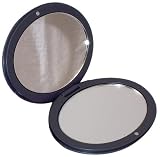 Danielle Oval Compact Mirror, Navy Blue