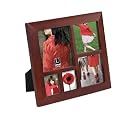 Umbra Multi Photo Frame Holds holds 2, 2"x2", 2, 3.75"x3.75", 1, 3.75"x 4.75" Photos- Walnut