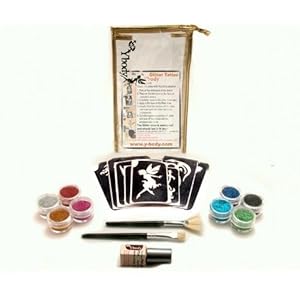 Glitter Temporary Tattoo Party Kit 30 Tattoos - Water Proof Do It Yourself! Glitter Temporary Tattoo Party Kit 30 Tattoos - Water Proof Do It Yourself!