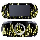 PSP Skin Slim & Lite - Yellow Neon Flames