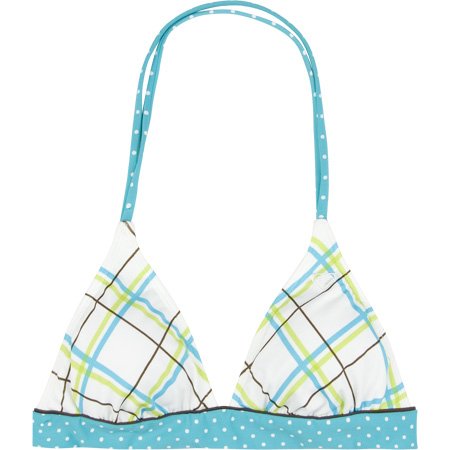 ROXY Crush Womens Swimsuit Top - White/Teal