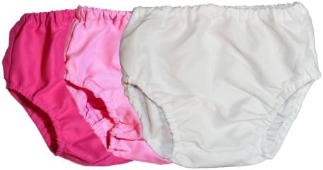 Little Papoose Little Girl's Bloomer S/M (2T-4T) Hot Pink, Lt. Pink, White