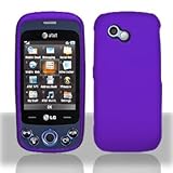 Premium - LG GW370/Neon II Rubber Dark Purple Cover - Faceplate - Case - Sn ....