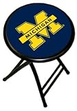Michigan Wolverines Go Blue Folding Portable Stool (Set of 2)