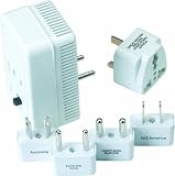 Design Go Luggage Worldwide Adaptor Kit And Converter, White, One Size