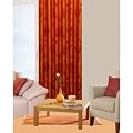 Edler Jacquard Schlaufenschal Vorhang in orange mit Ornament Design - Blickdicht Verdunkelung Neues Design 140x245 cm - auch in rot und gr�n erh�ltlich