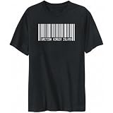T-Shirt Mens Black  British Virgin Island Bar Code  Countries