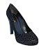 MALOLES Shana Leopard Plat Pump in Black Velvet