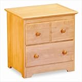 Atlantic Furniture C-69205 Windsor Nightstand in Natural Maple