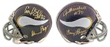 Purple People Eaters Autographed/Hand Signed Minnesota Vikings Mini Helmet signed by Carl Eller, Ala