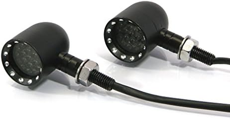 Universal High Quality Black Aluminum Contrast Cut Style Custom Motorcycle Motorbike Turn Signals