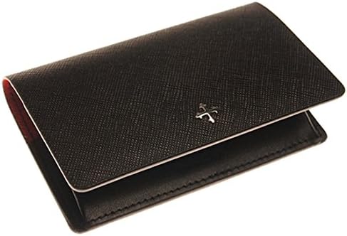 Luxury Busines Card Name Card Holder Case Credit Card ID Case Finest Genuine Cowhide Leather Chamude Excuve MCX2 Black