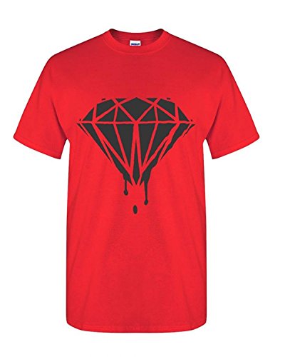 Artix Men's Black Diamond T-Shirt Large Red