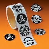 Skull Roll Stickers 100 pieces