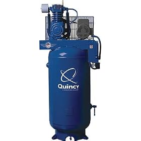 - Quincy Air Master Air Compressor with MAX Package - 7.5 HP, 230 Volt Single Phase, Model# 271CS80VCBM