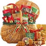Gourmet Greetings Holiday Picnic Hamper - Christmas Gift Basket with Smoked Salmon
