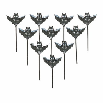 Childrens Toyshop  Spielwaren : Fledermaus-Picks aus Kunststoff, 7,6 cm, 10 Stk.