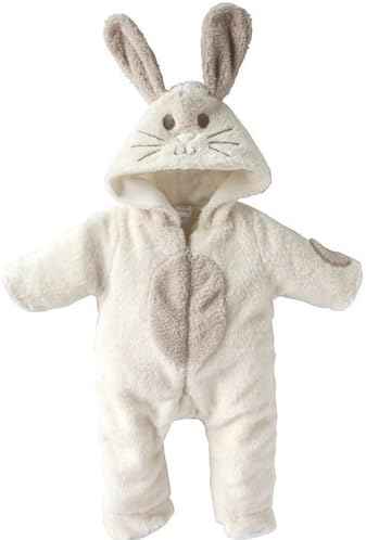 Baby Boy and Girl Winter Jumpsuits Rabbit Animal Modelling 0-2year Old (70cm, White)