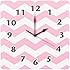Trend Lab Chevron Wall Clock, Pink Sky