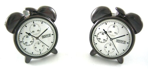 Alarm Clock Cufflinks w/Gift Box