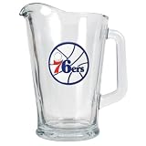 Philadelphia 76ers Large Glass Beer Pitcher