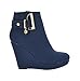 DREAM PAIRS ASH-15 Women's High Fashion Casual Platform Wedge Side Zipper Closure Booties