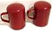 Enamelware Salt & Pepper Set, Solid Red