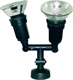 Byron Elro PL02 Twin PAR38 Outdoor Plastic Spotlights Black,100w