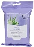 Almay Oil-free Makeup Remover Towelettes with Aloe, Cucumber & Green Tea, 25 Count (Pack of 4)