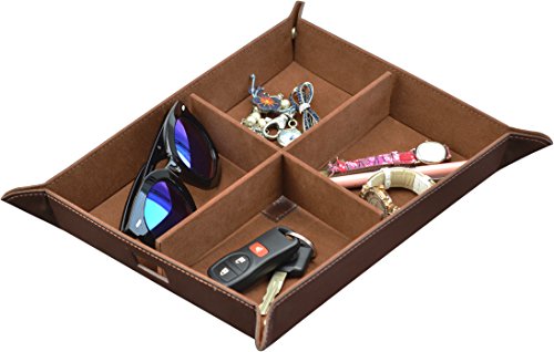Surpahs Catchall Valet Tray w/ Detachable Divider