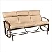 Cayman Isle Gliding Sofa w/ Cushions Fabric: Jazz-Parrott, Finish: Mojave