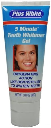 Plus White 5 Minute Teeth Whitener Gel Net Wt. 3 Oz. (85g)